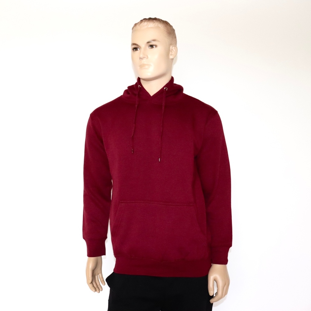 Maroon Men's Heavy Blend Fleece Hooded Sweatshirt